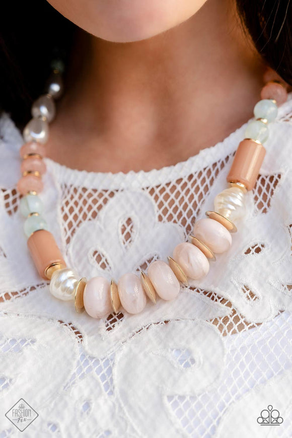 A SHEEN Slate - Multi Necklace - Paparazzi Accessories