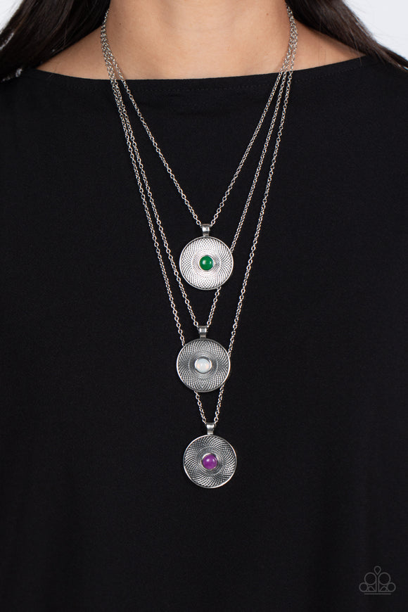 Geographic Grace - Purple Necklace - Paparazzi Accessories