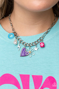 Living in CHARM-ony - Purple Necklace - Paparazzi Accessories