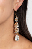 Water Lily Whimsy - Gold Earrings - Paparazzi Accessories