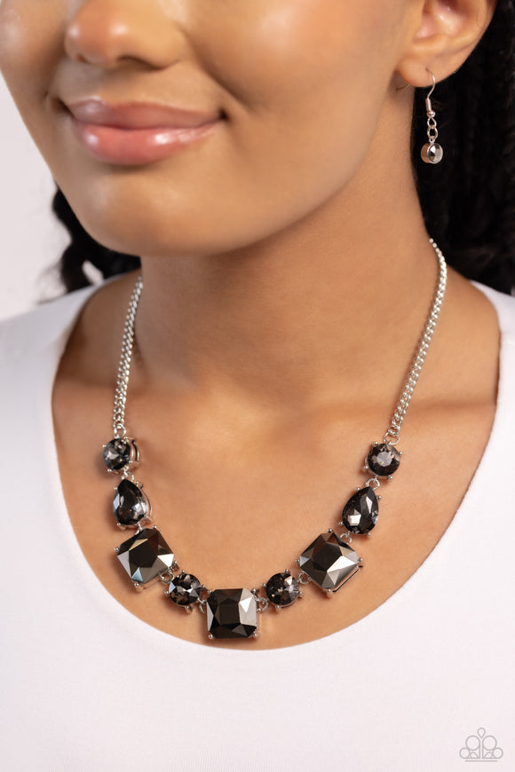 Elevated Edge - Silver Necklace - Paparazzi Accessories