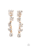 light-at-the-opera-gold-post earrings-paparazzi-accessories