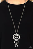 Tranquil Trickle - Silver Necklace - Paparazzi Accessories