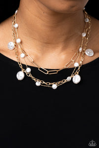 Blissful Ballad - Gold Necklace - Paparazzi Accessories
