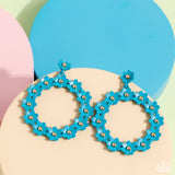 Daisy Meadows - Blue Post Earrings - Paparazzi Accessories
