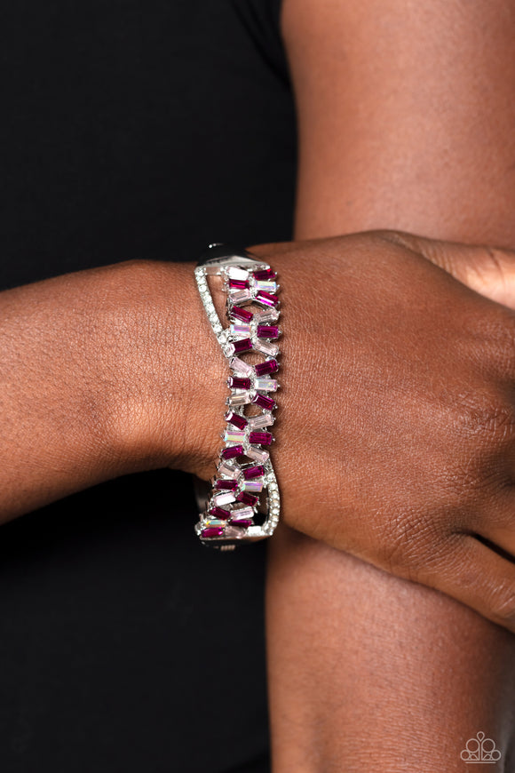 Timeless Trifecta - Pink Bracelet - Paparazzi Accessories