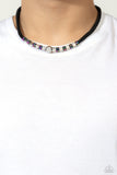 Oil Spill Orbit - Silver Necklace - Paparazzi Accessories