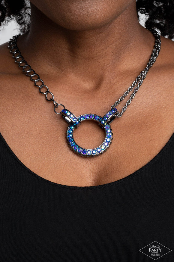 Razzle Dazzle - Blue Necklace - Paparazzi Accessories