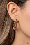 The Way You Make Me WHEEL - Gold Earrings - Paparazzi Accessories