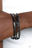 Lost and Found - Black Bracelet - Paparazzi Accessories