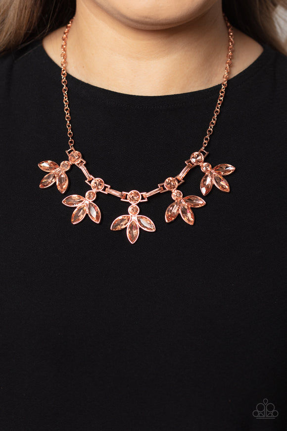 Paparazzi shiny copper necklace Clearance