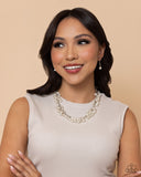 Pearl Parlor - White Necklace - Paparazzi Accessories
