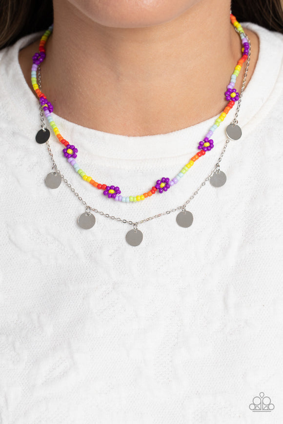 Rainbow Dash - Purple Necklace - Paparazzi Accessories