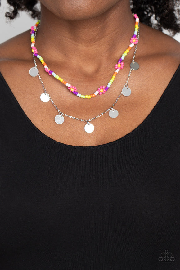 Rainbow Dash - Pink Necklace - Paparazzi Accessories