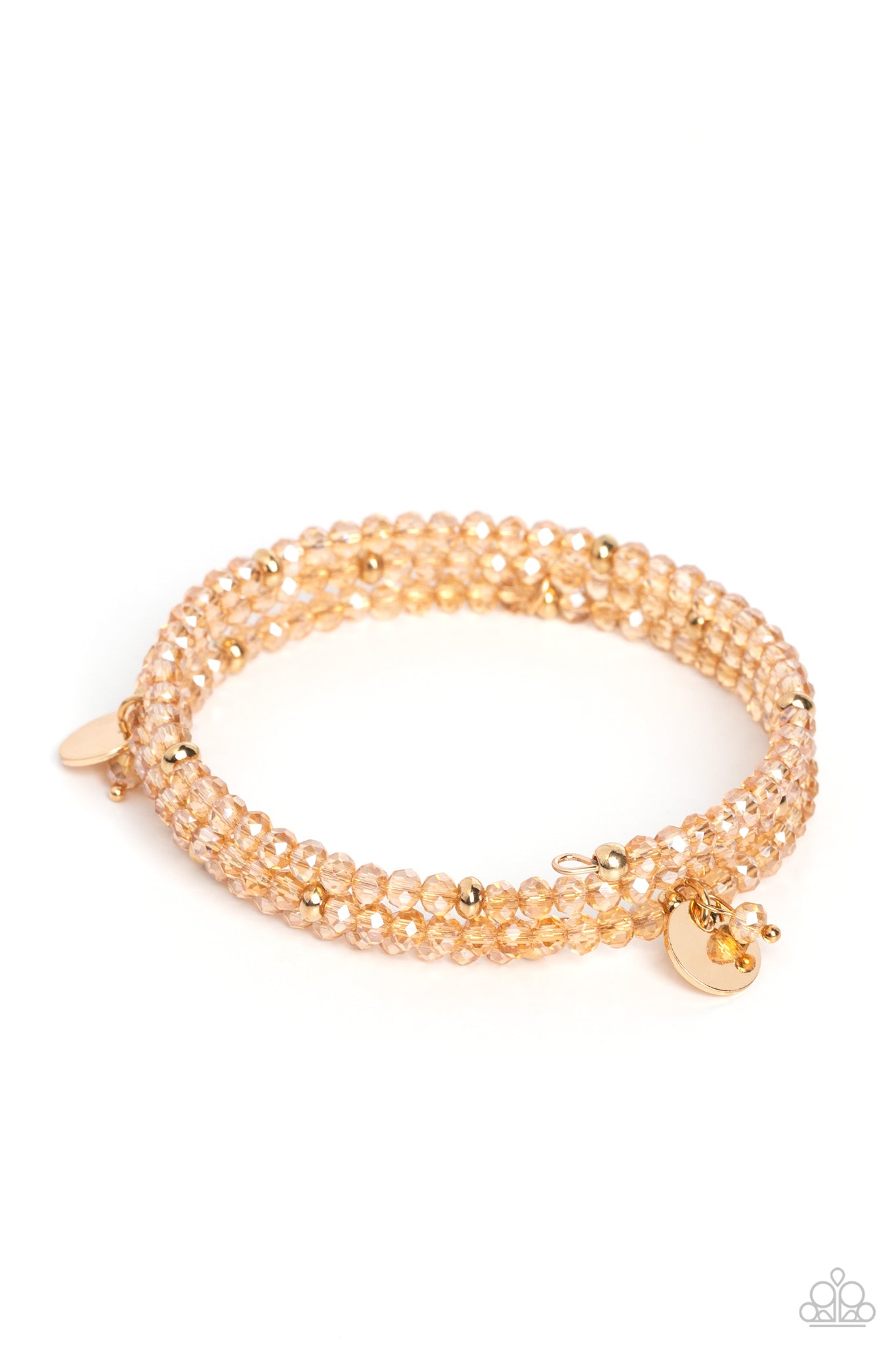 Full circle gold bracelet paparazzi Clearance