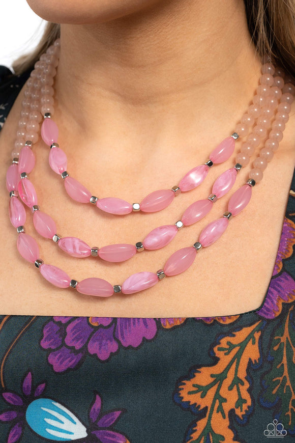 I BEAD You Now - Pink Necklace - Paparazzi Accessories