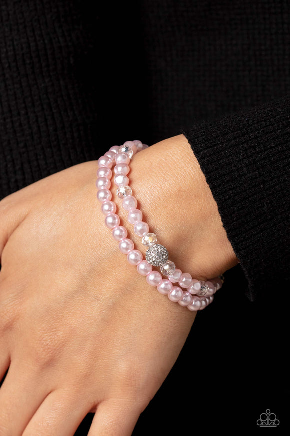 Countess Cutie - Pink Bracelet - Paparazzi Accessories