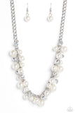 Glinting Goddess - Silver Necklace - Paparazzi Accessories