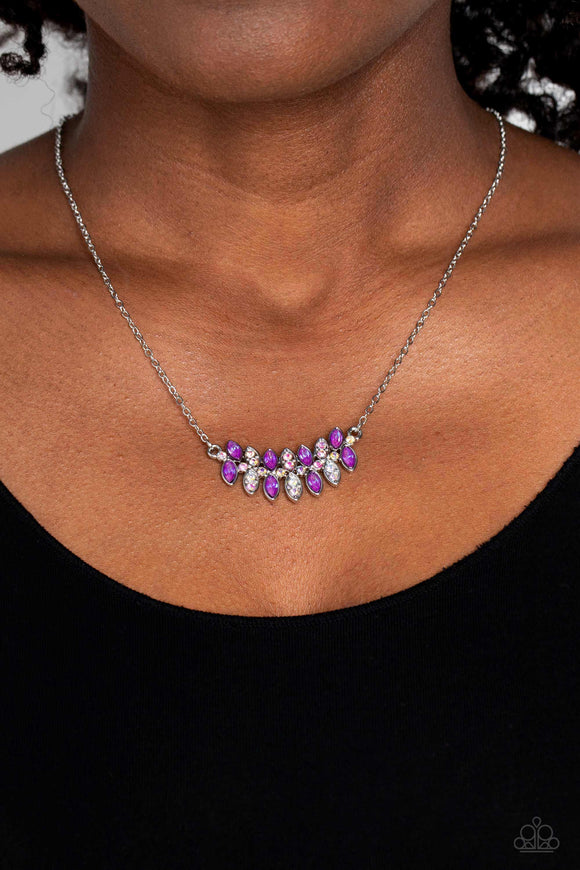 Lustrous Laurels - Purple Necklace - Paparazzi Accessories