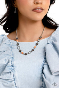 Casablanca Chic - Orange Necklace - Paparazzi Accessories