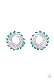 firework-fanfare-blue-post earrings-paparazzi-accessories