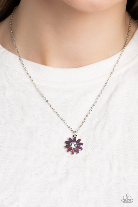 Daisy Diva - Purple Necklace - Paparazzi Accessories