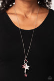 Starry Statutes - Red Necklace - Paparazzi Accessories