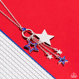 Starry Statutes - Blue Necklace - Paparazzi Accessories