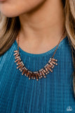 Sunburst Season - Copper Necklace - Paparazzi Accessories
