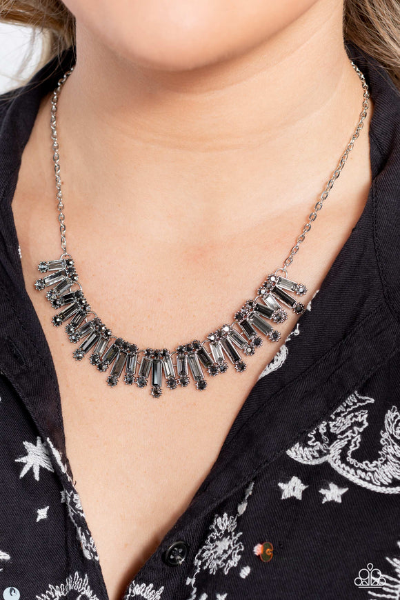 Sunburst Season - Silver Necklace - Paparazzi Accessories