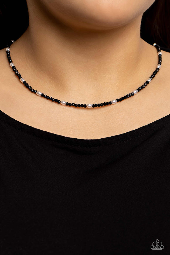 Beaded Blitz - Black Necklace - Paparazzi Accessories