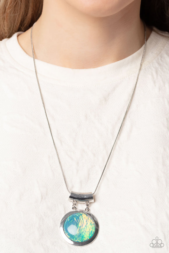 Starlight Starbright - Blue Necklace - Paparazzi Accessories