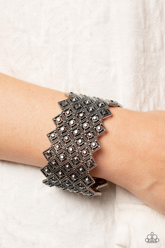 DECO in the Rough - Silver Bracelet - Paparazzi Accessories