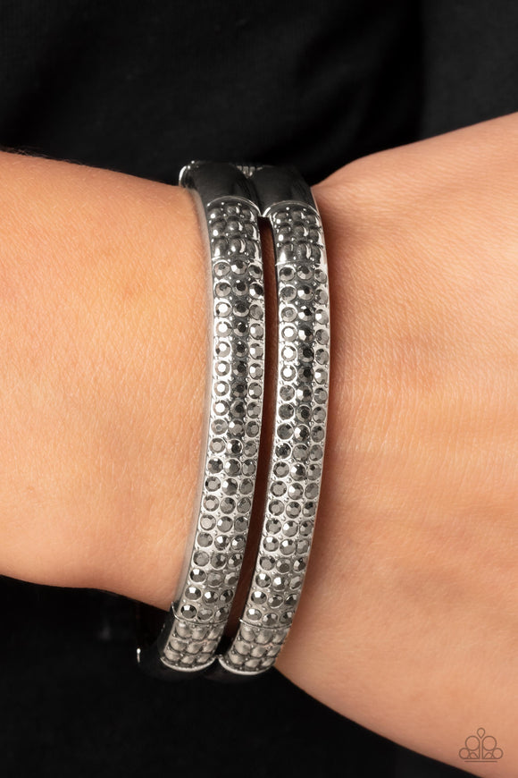 STACKED Up - Silver Bracelet - Paparazzi Accessories