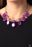 Maldives Mural - Purple Necklace - Paparazzi Accessories
