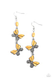 spirited-soar-yellow-earrings-paparazzi-accessories