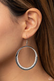 Material PEARL - Blue Earrings - Paparazzi Accessories