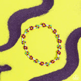 Midsummer Daisy - Multi Anklet - Paparazzi Accessories