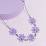 Flora Fantasy - Purple Necklace - Paparazzi Accessories