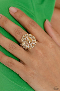 GLIMMER and Spice - Gold Ring - Paparazzi Accessories