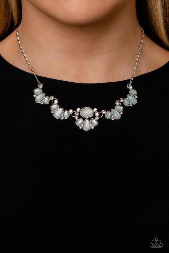 Dancing Dimension - Blue Necklace - Paparazzi Accessories