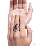 Marquise Majesty - Brown Ring - Paparazzi Accessories