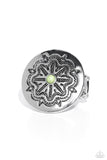 carved-coachella-green-ring-paparazzi-accessories