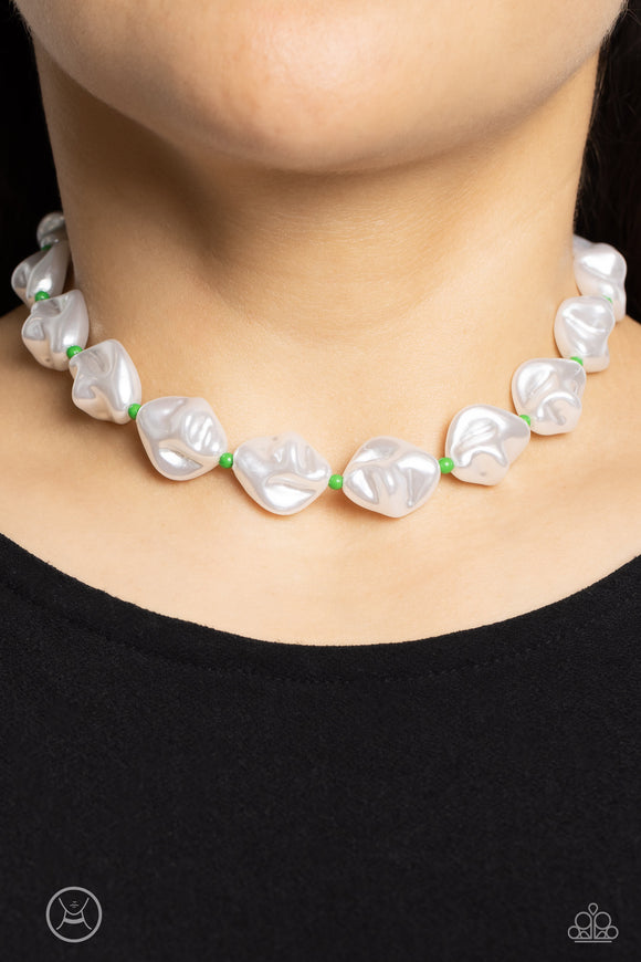 SHORE Enough - Green Necklace - Paparazzi Accessories