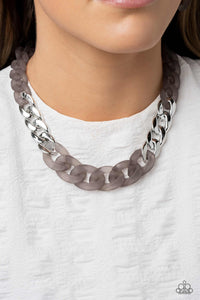 Curb Your Enthusiasm - Silver Necklace - Paparazzi Accessories