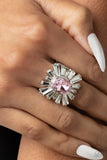 Starburst Season - Pink Ring - Paparazzi Accessories