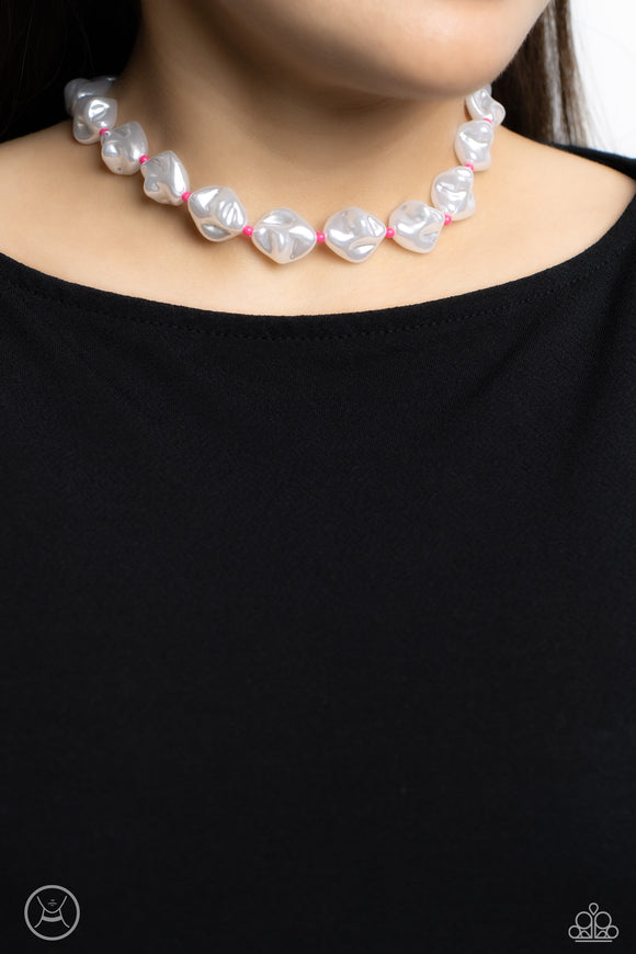 SHORE Enough - Pink Necklace - Paparazzi Accessories