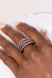 Stacking Up - Copper Ring - Paparazzi Accessories