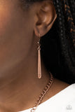 Fringe Festival - Copper Necklace - Paparazzi Accessories