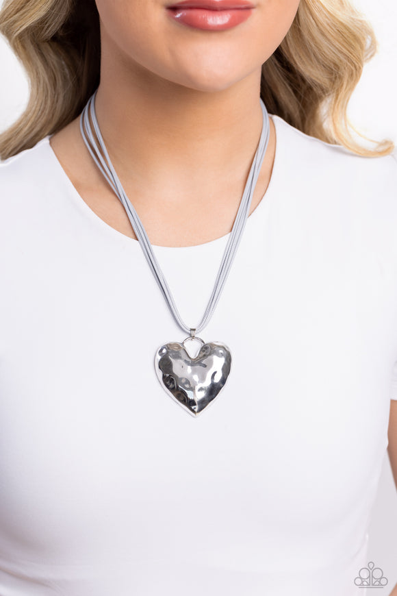 Confident Courtship - Silver Necklace - Paparazzi Accessories